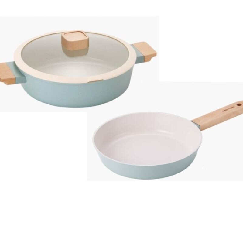 네오플램 레버리 IH 2종 전골+프라이팬 24cm 세트